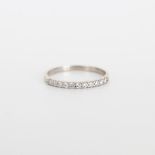 10K White Gold .2 CT Diamond Eternity Band