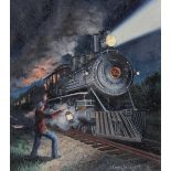 J. Craig Thorpe (B. 1948) "Mississippi Locomotive"