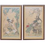 (2) Monumental Chinese Scroll Paintings, Signed