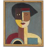 Signed 'Van Orley' Female Cubist Painting