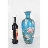 20th C. Japanese Cloisonne Floral Vase
