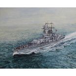 Brian Sanders (B. 1937) "Admiral Graf Spee"