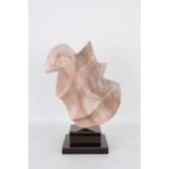 Karen Chera '88 Carved Stone Sculpture on Stand