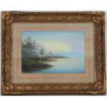 "On the Connecticut River", Signed