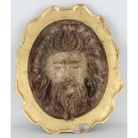 Early Antique Carved Wooden Bust of Christ