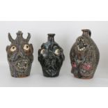 (3) North Carolina Folk Art Pottery Vessels