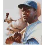 Mel Crawford B. 1925) "Jackie Robinson" Original