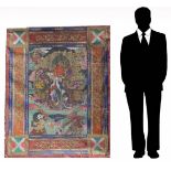 Monumental Antique Tibetan Thangka