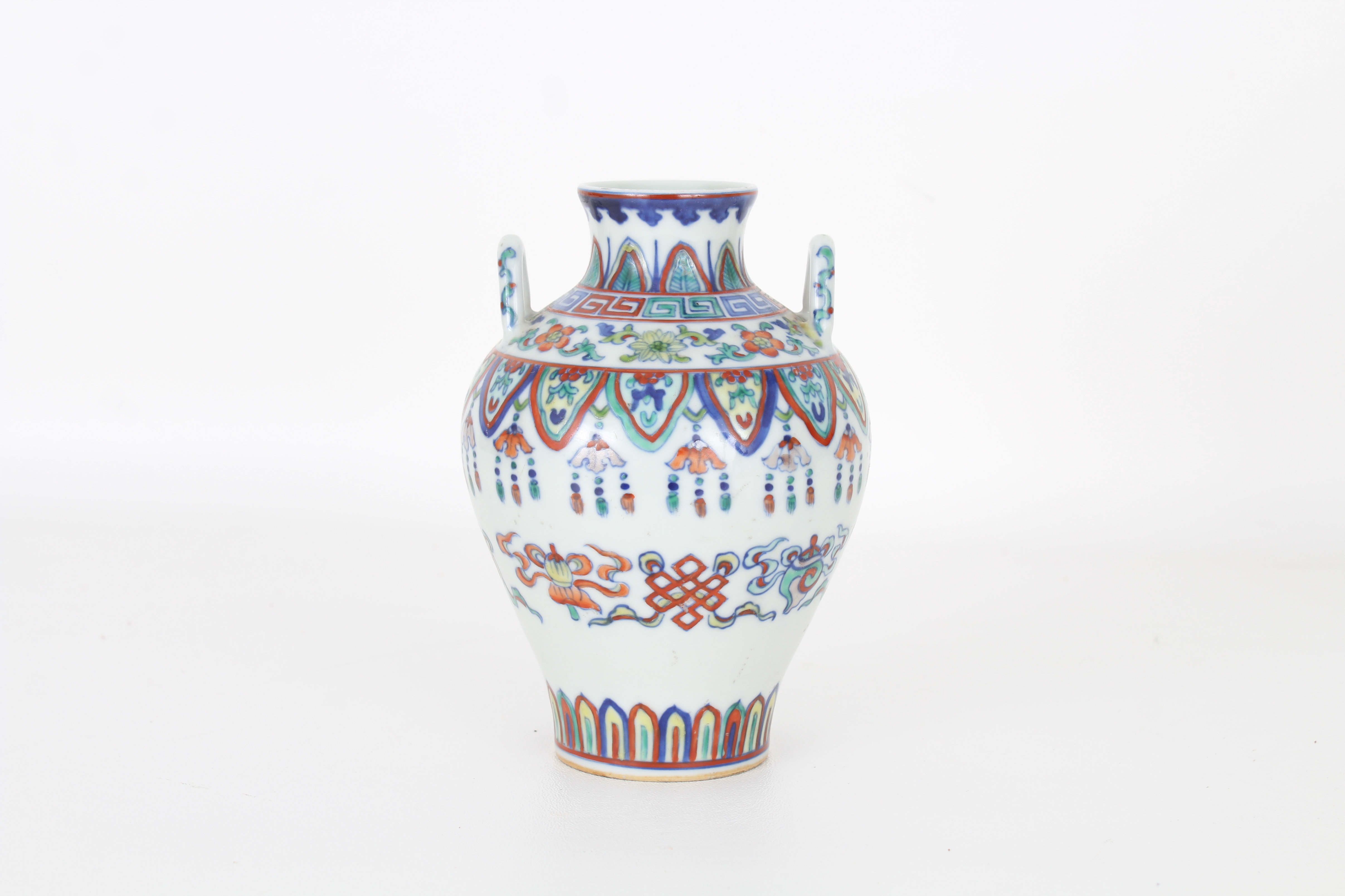 Rare Chinese Doucai Vase, Qianlong Mark - Image 2 of 5