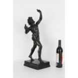 Large European Bronze Faun Figure