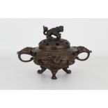 Chinese Archaic Style Bronze Censor