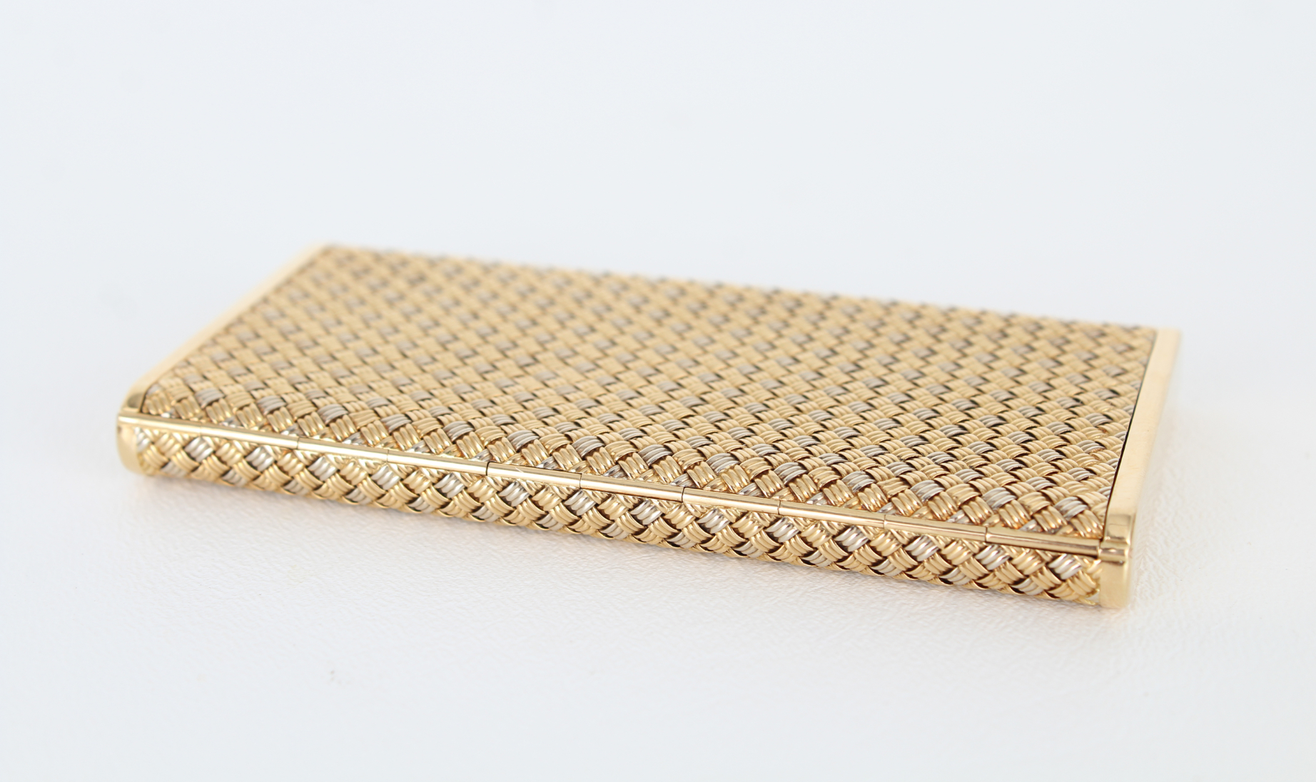 Boucheron, 18K Gold Woven Pattern Cigarette Case - Image 4 of 6