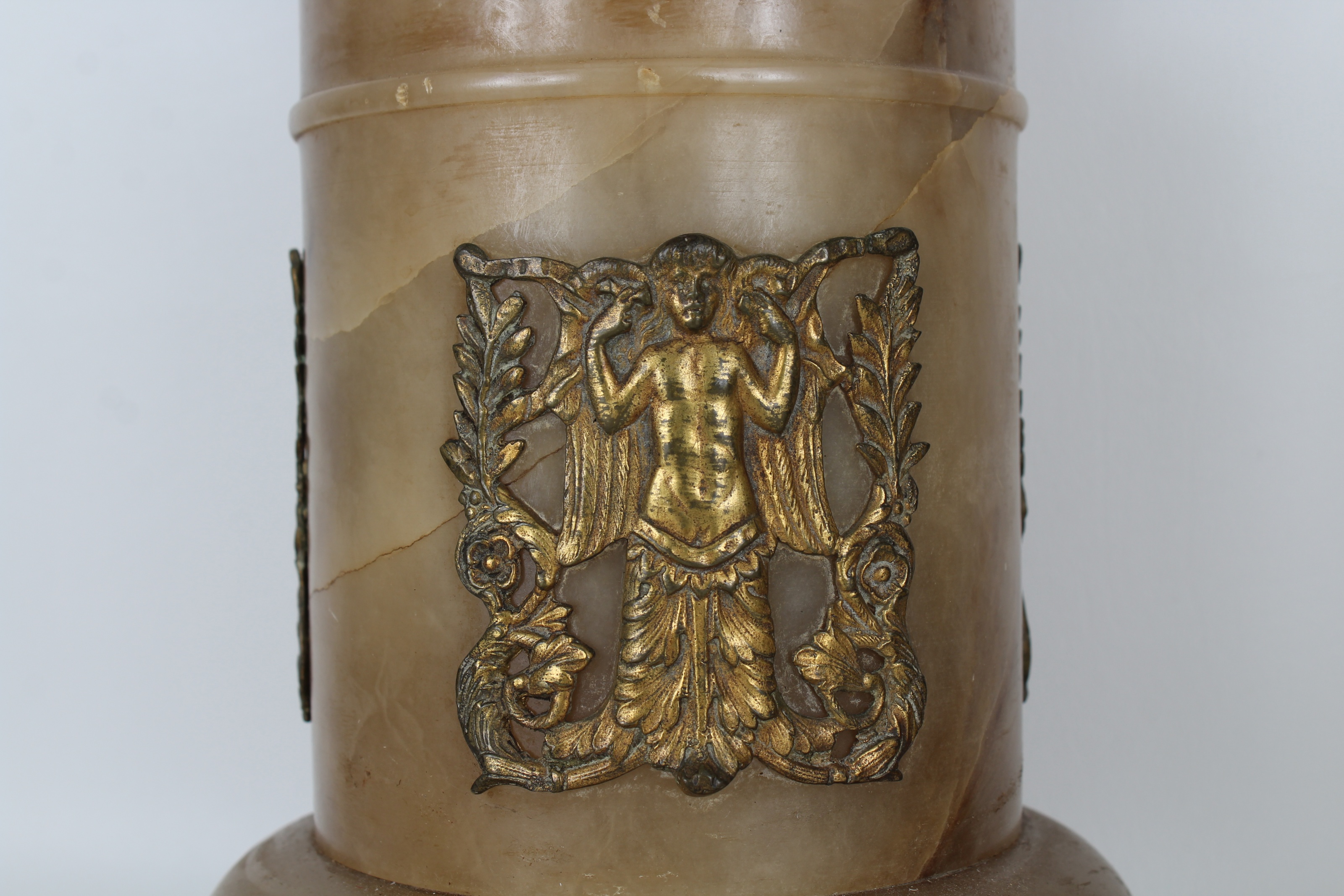 (2) Monumental Bronze French Empire Candelabra - Image 5 of 6