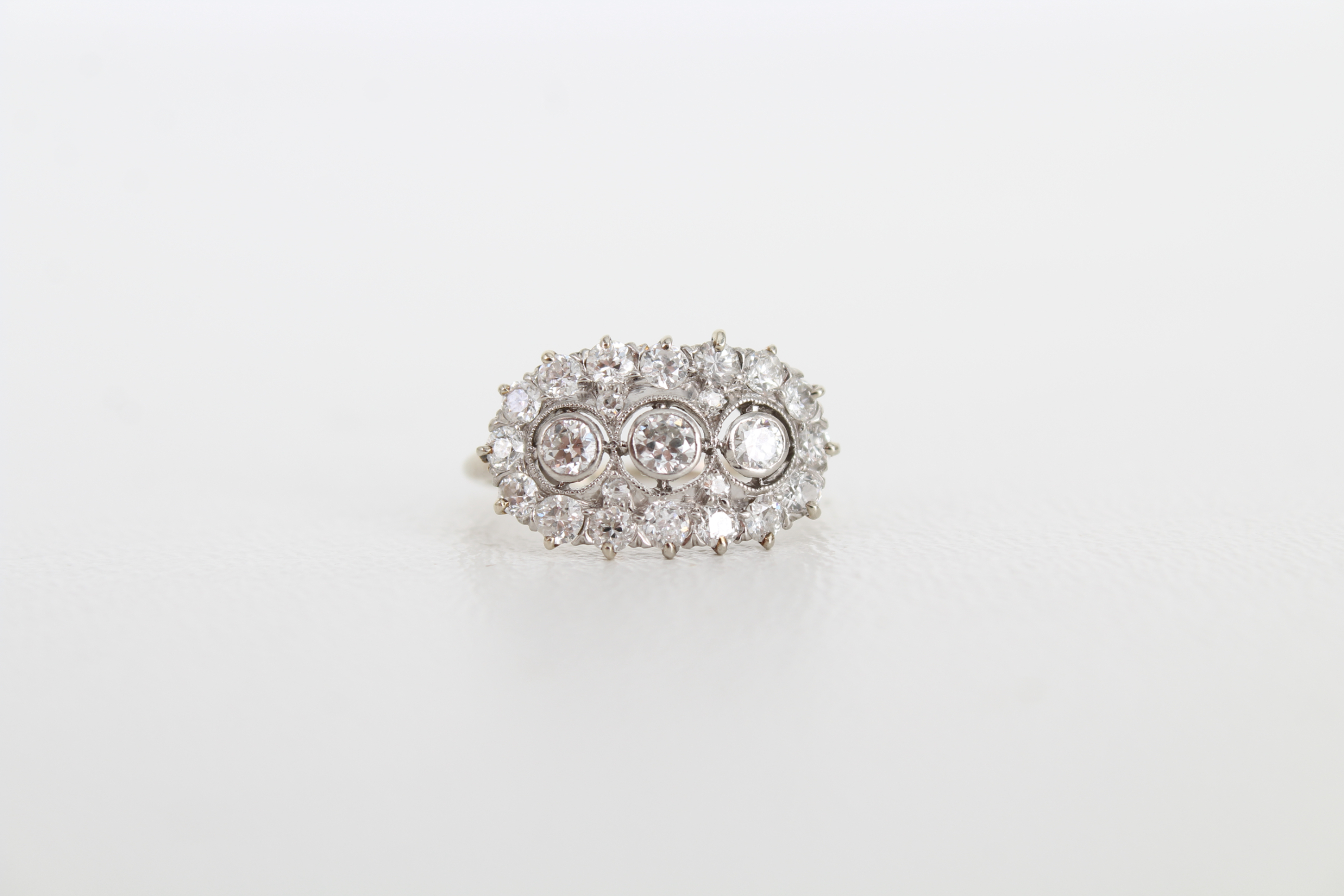 Multi-Stone Victorian Style Diamond Ring - Image 3 of 7