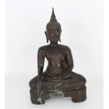 13th - 14th C. Bronze Sukhothai Buddha Statue