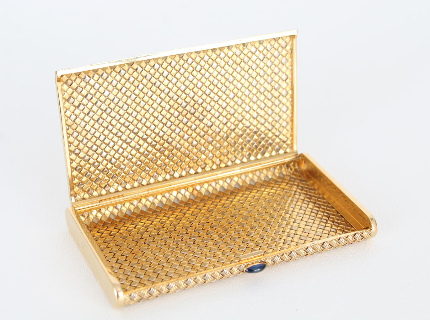 Boucheron, 18K Gold Woven Pattern Cigarette Case - Image 5 of 6