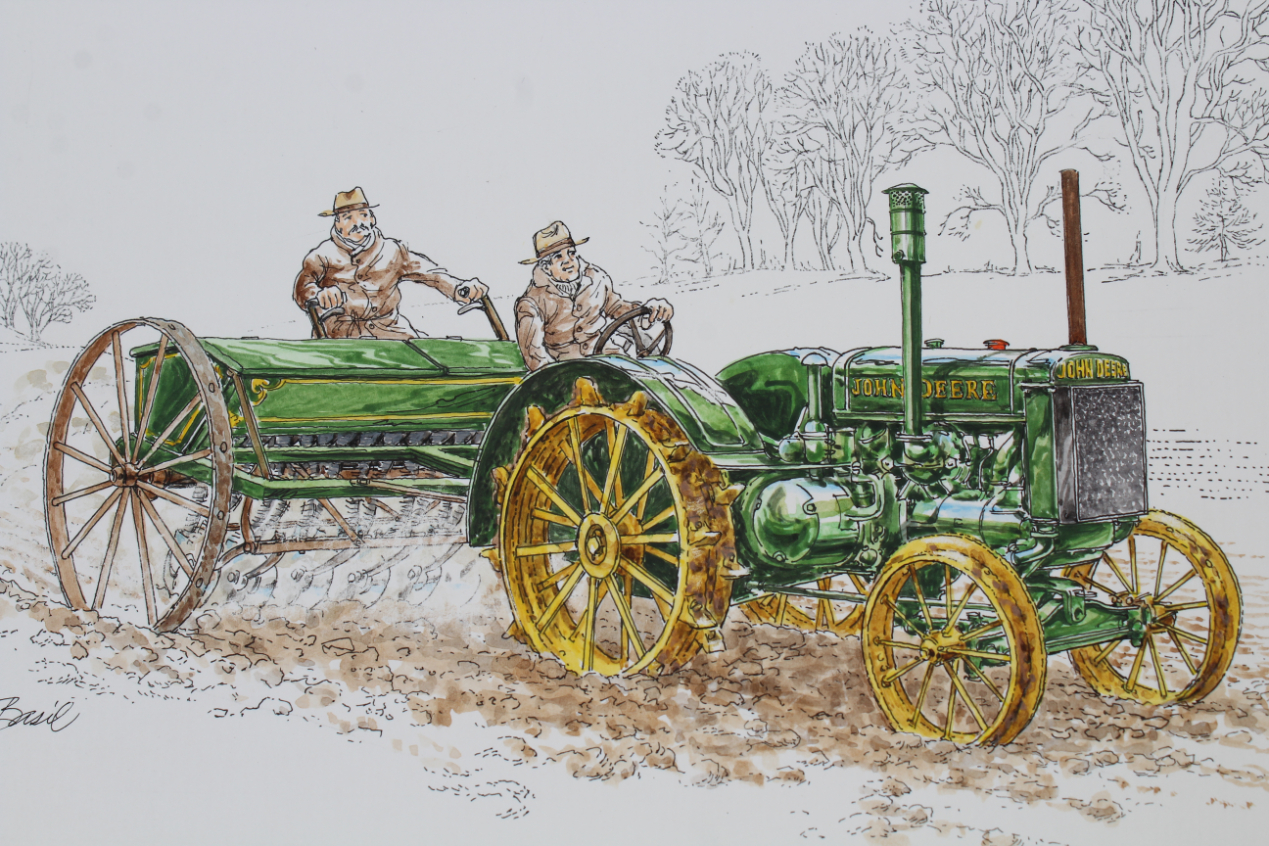 Basil Smith (B. 1925) "John Deere Tractor Model D" - Image 2 of 4