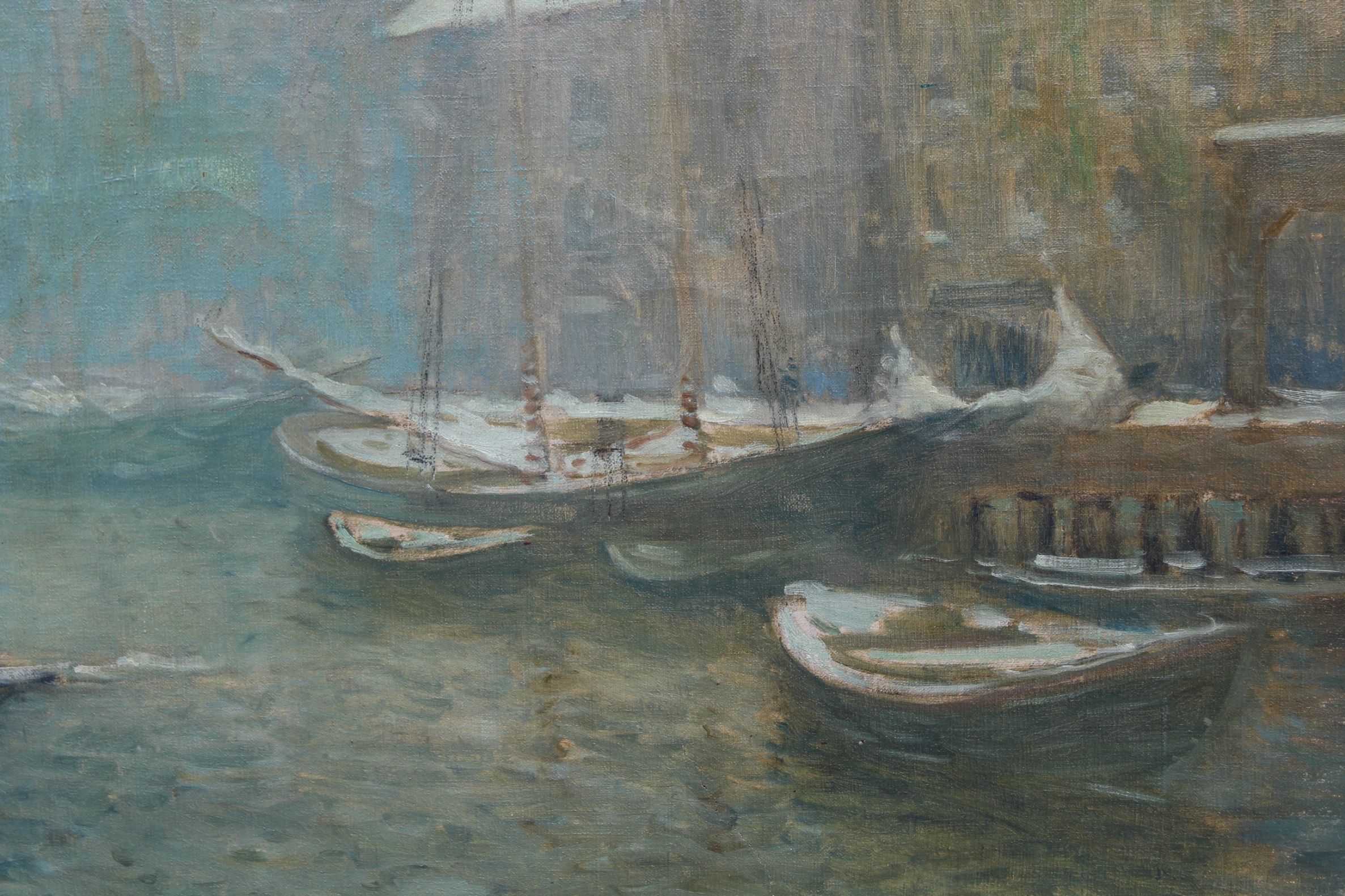 Arthur C Goodwin (1864 - 1929) T-Wharf, Boston - Image 3 of 6