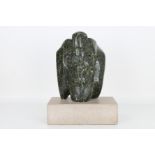 Carved Marble Sculpture of Egyptian Pharaoh Bust