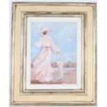 Signed, 20th C. Painting of an Elegant Woman