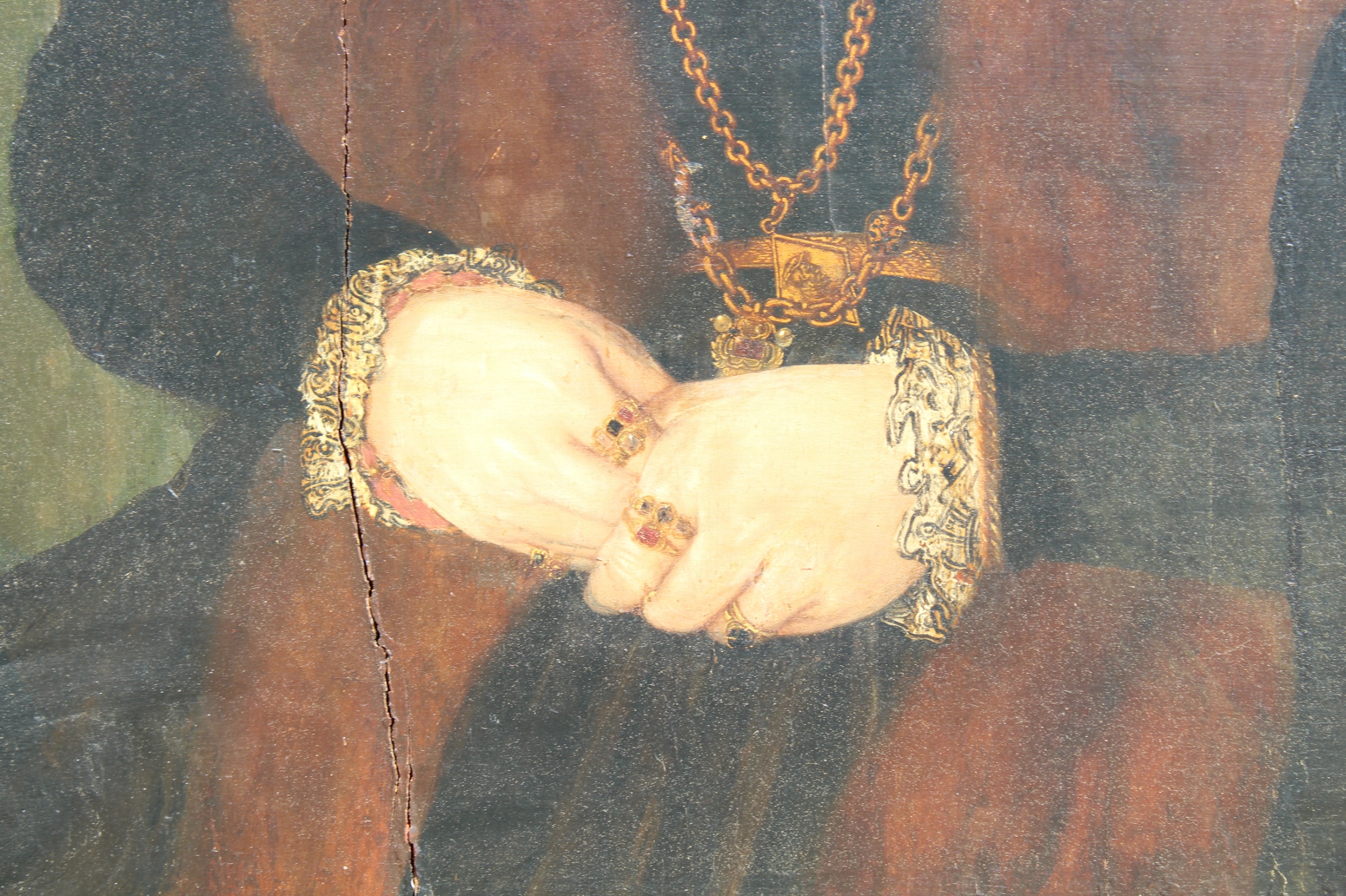 15th C. Old Master Portrait of a Woman - Image 4 of 7