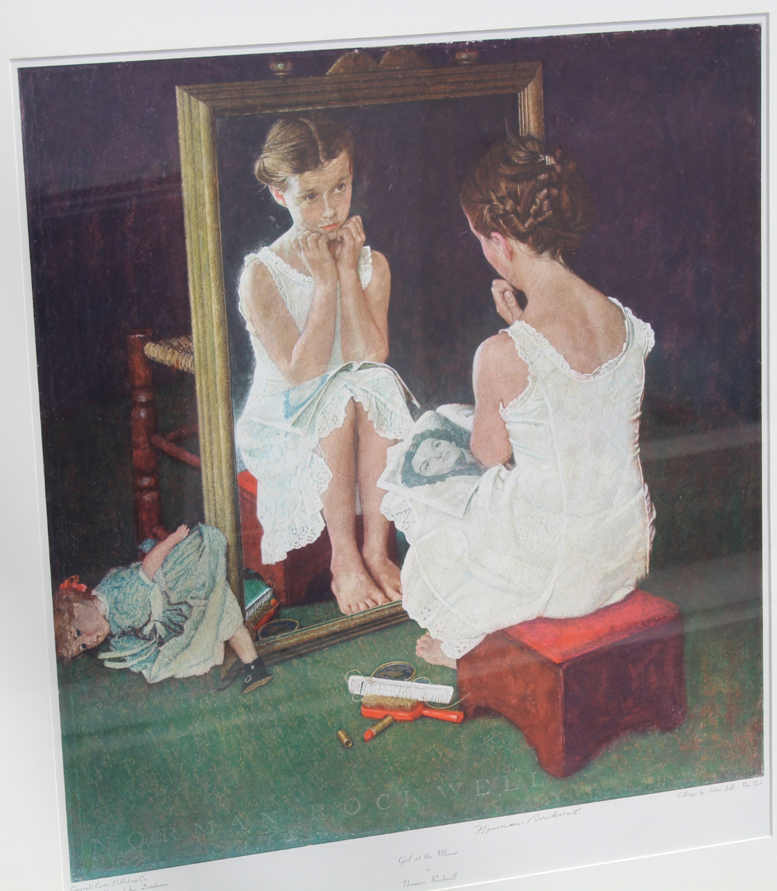 Norman Rockwell "Girl at Mirror" - Image 2 of 3