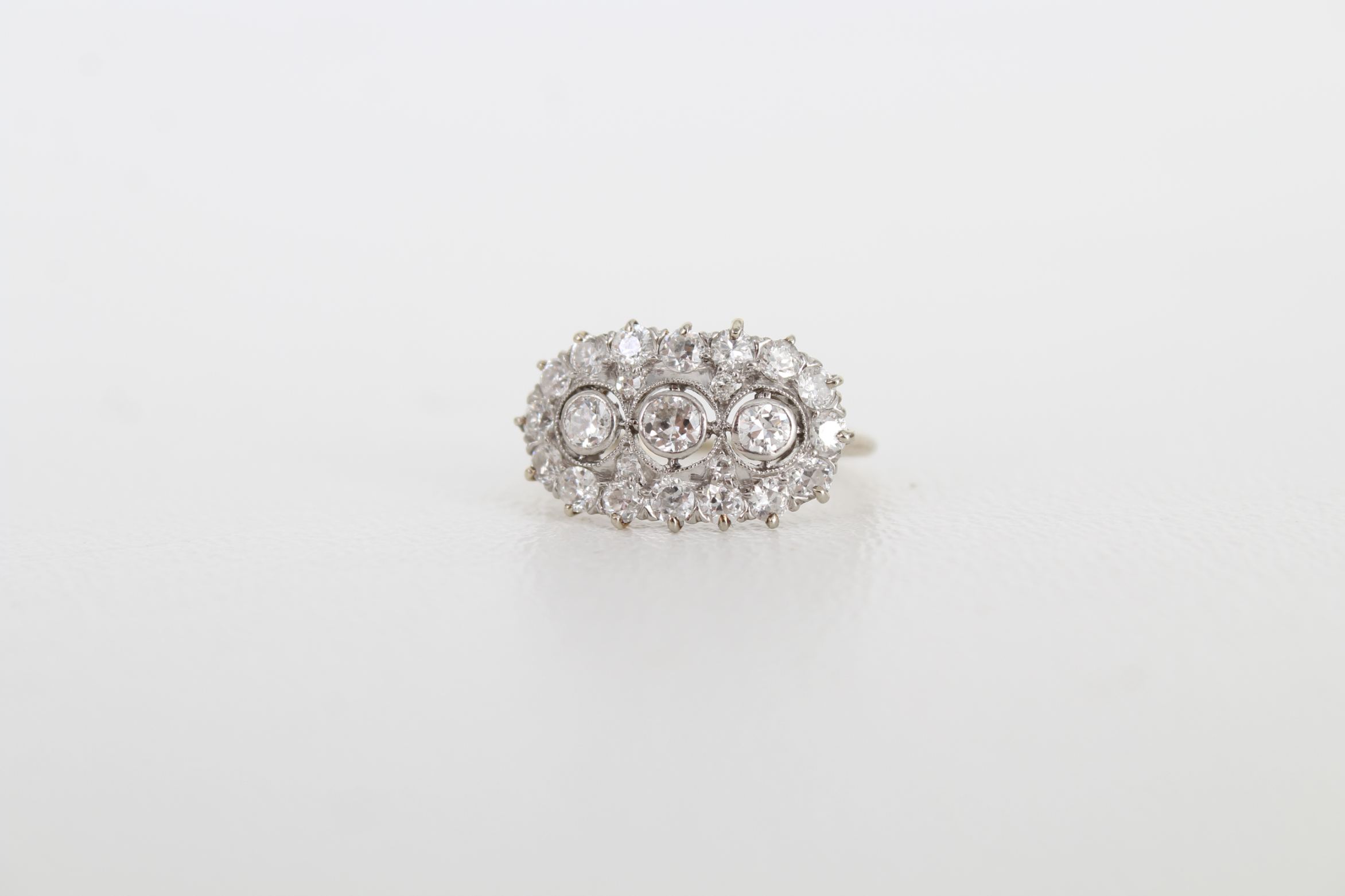 Multi-Stone Victorian Style Diamond Ring - Image 2 of 7
