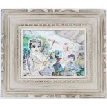 Signed, 20th C. Parisian Figural Painting