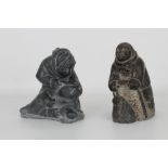 (2) Carved Inuit Figures, One Signed