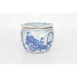 Chinese Blue and White Potpourri Bowl, Marked