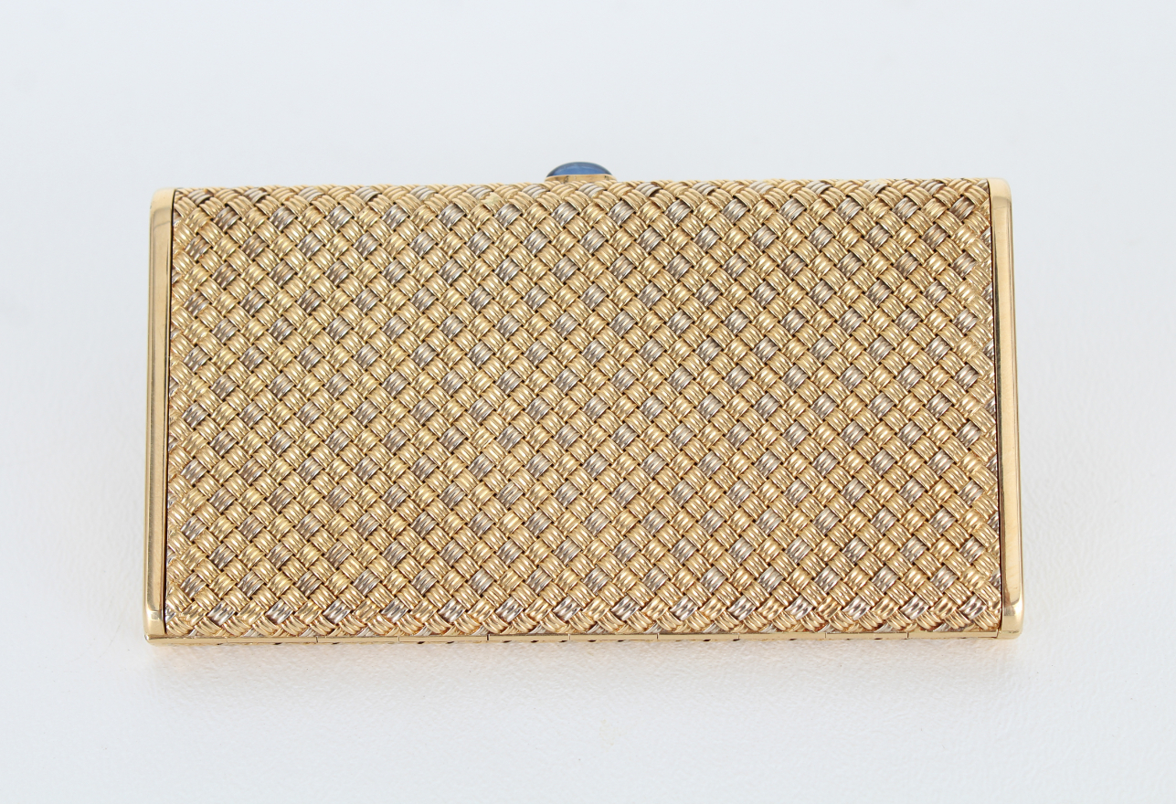 Boucheron, 18K Gold Woven Pattern Cigarette Case - Image 2 of 6