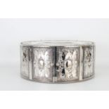 Round Silver Plate Matzah Holder