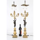 19th C. French Empire Figural Candelabra