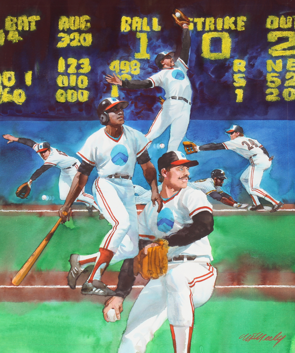 Tom McNeely (B. 1935) "Baseball" Original