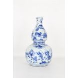 Chinese Blue/White Double Gourd Shaped Vase