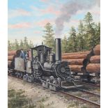 J. Craig Thorpe (B 1948) "Michigan Locomotive" Oil