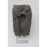 Gandharan Gray Schist Figure on Stand