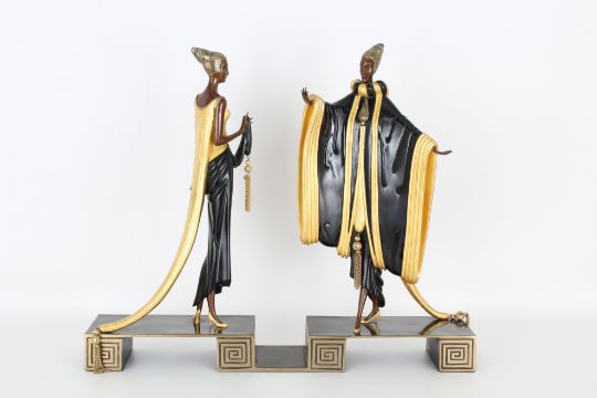 ERTE "Ready for the Ball" Bronze Sculpture - Image 1 of 6