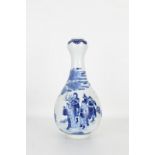 Chinese Blue/White Garlic-Head Porcelain Vase