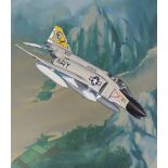 Jack Fellows (B. 1941) "F-4 Phantom II" Oil