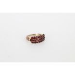 Vintage Garnet & Sterling Silver Ring