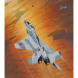 Steve Ferguson (B. 1946) "1985 MiG 29" W/C