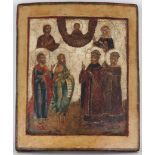 18th C. Russian Icon, Selected Saints