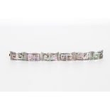 Mexican Silver & Abalone Inlay Bracelet