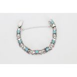 Native American Style Turquoise & Silver Bracelet