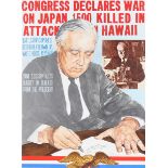 Chris Calle (B. 1961) "U.S Declares War on Japan"