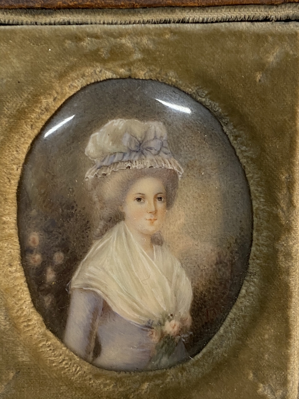 Grand Tour Miniatures: Ex Sonja Hamilton Collection 19th cent. Women Princess Alexandra Von Bay - Image 2 of 3
