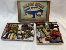 Mid 20th cent. Toys: Dinky Taylor & Barrett, diecast, play worn fire engine with fireman, two