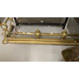 Late 19th/Early 20th cent. Brassware: Includes art and crafts fire surround, horse brass, bowl,