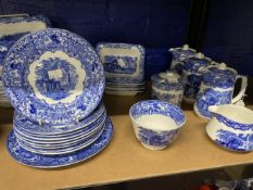 Early 20th cent. George Jones 'Abbey': Blue and white ceramics, shredded wheat dish large (7½ins.